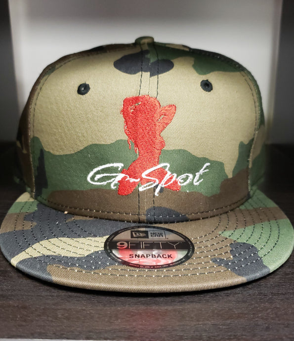 Camo Red/White Snap Back